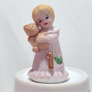 1st birthday cake topper Growing up birthday girls vintage Enesco